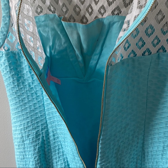 EUC Lilly Pulitzer serene blue Vandalia shift - Picture 9 of 15